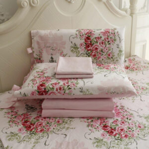 import placeholder for bedding sheet set pink shabby floral 25443560