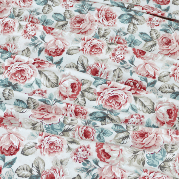 bedding sheet set vintage red rose
