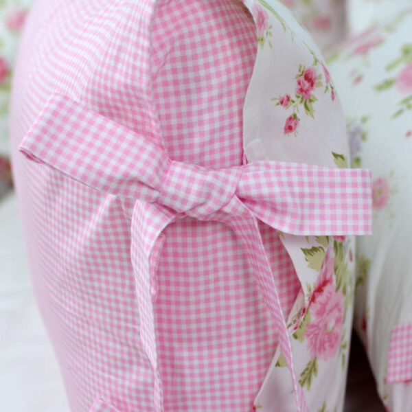 duvet cover set pink grid