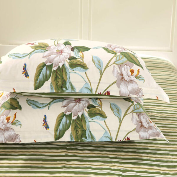 duvet cover set white flower branches