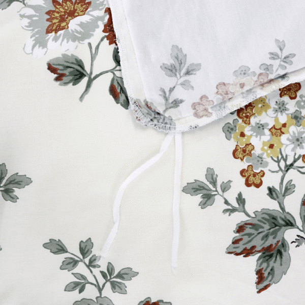 duvet cover set beige bird print