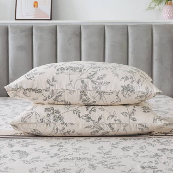 bedding sheet set milky white