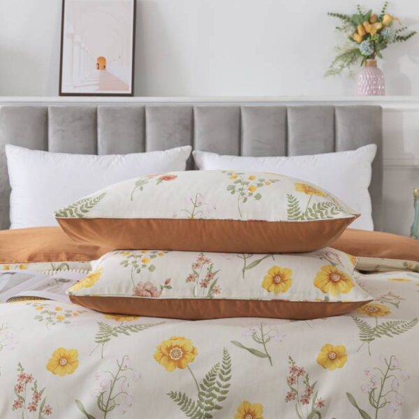 duvet cover set yellow marigold