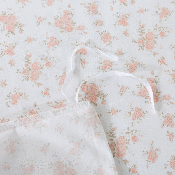 duvet cover set pink white flower