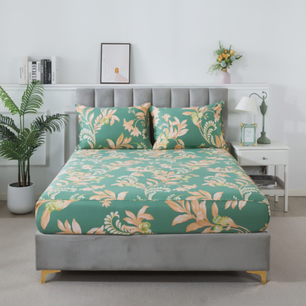 import placeholder for bedding sheet set orange vintage flower 25443574