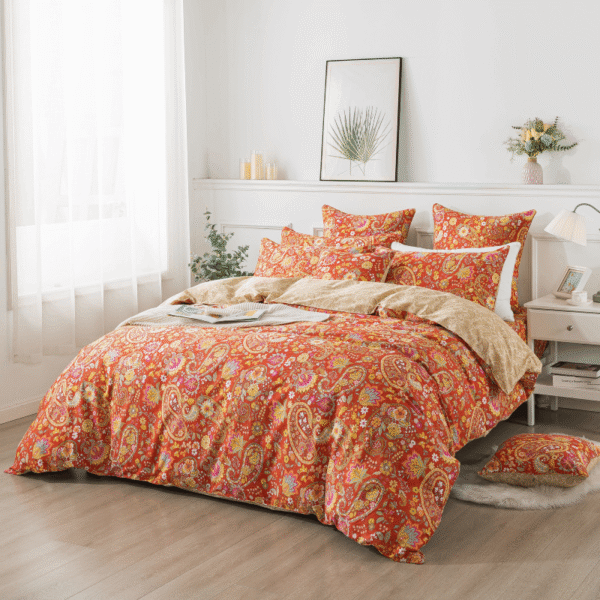 duvet cover set bohemian damask
