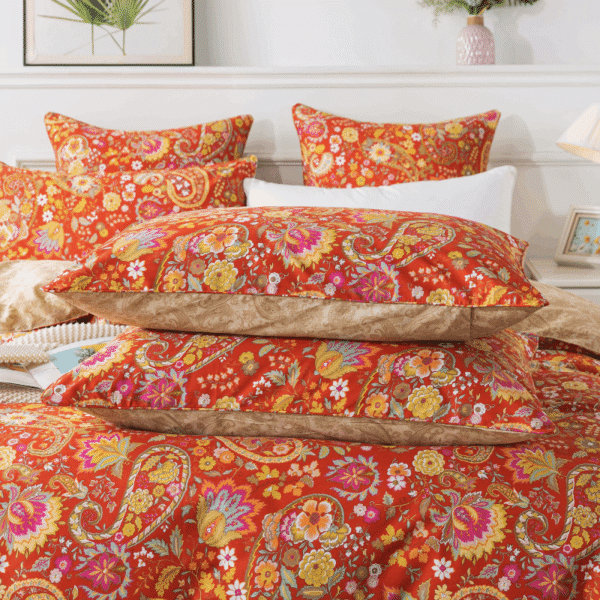 duvet cover set bohemian damask